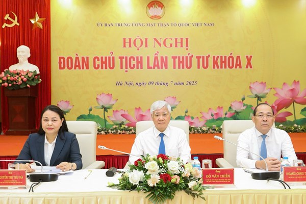 Hội nghị Đoàn Chủ tịch Ủy ban Trung ương MTTQ Việt Nam lần thứ tư, khóa X, nhiệm kỳ 2024-2029