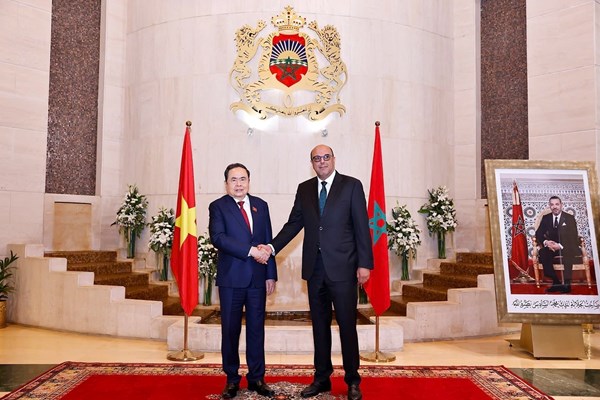 Chủ tịch Quốc hội Trần Thanh Mẫn hội đàm Chủ tịch Thượng viện Morocco