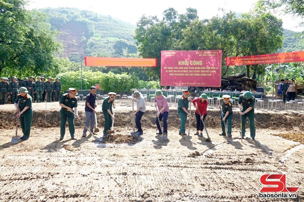 Khởi công xây dựng, sửa chữa nhà ở cho nhân dân tỉnh Sơn La bị thiệt hại do thiên tai