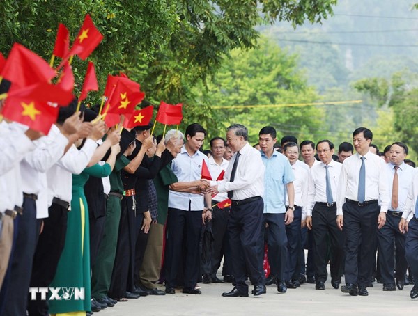 Tổng Bí thư Tô Lâm dự Ngày hội toàn dân bảo vệ an ninh Tổ quốc tại Tuyên Quang 