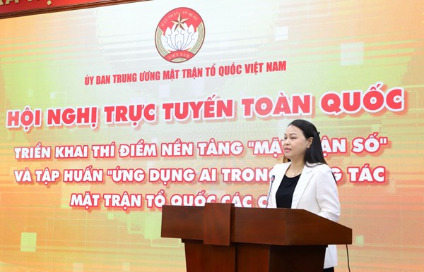 Chuyển đổi số để hoạt động của Mặt trận đáp ứng yêu cầu tổ chức bộ máy theo mô hình mới 