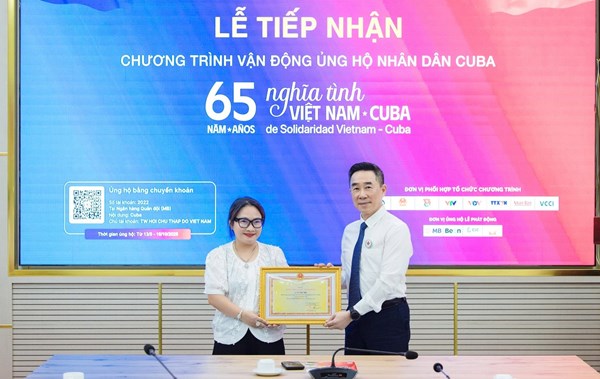 Trung ương Hội Chữ thập đỏ Việt Nam cam kết chuyển tiền ủng hộ tới Cuba sớm nhất, minh bạch nhất