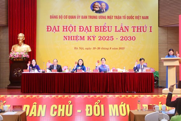 Phiên trù bị Đại hội đại biểu Đảng bộ Cơ quan Ủy ban Trung ương MTTQ Việt Nam lần thứ I, nhiệm kỳ 2025-2030
