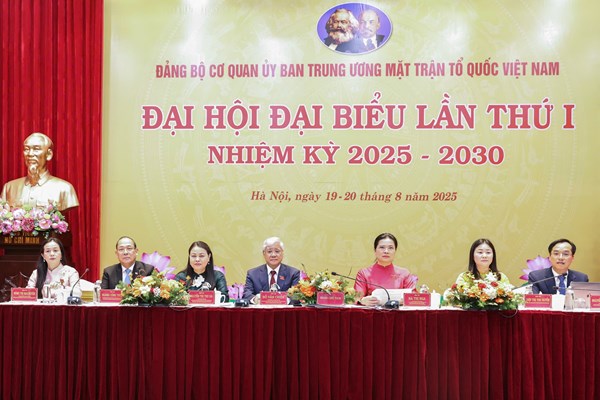 Đại hội đại biểu Đảng bộ Cơ quan Ủy ban Trung ương MTTQ Việt Nam lần thứ I, nhiệm kỳ 2025-2030