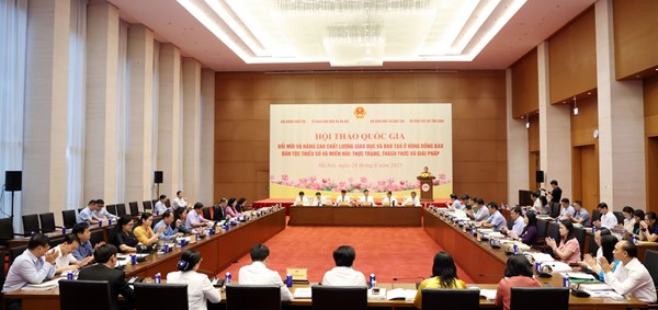 Hội thảo quốc gia “Đổi mới và nâng cao chất lượng giáo dục và đào tạo ở vùng đồng bào dân tộc thiểu số và miền núi: Thực trạng, thách thức và giải pháp“