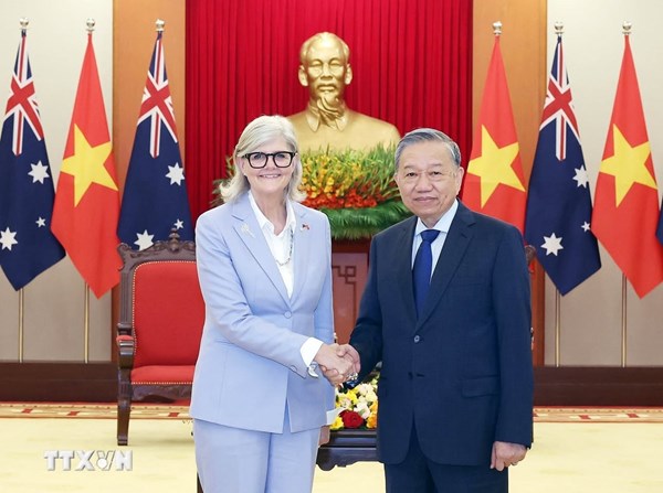 Tổng Bí thư Tô Lâm tiếp Toàn quyền Australia Sam Mostyn