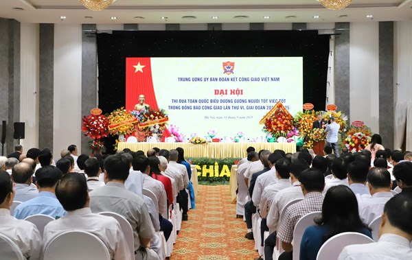 Đại hội thi đua toàn quốc biểu dương gương người tốt, việc tốt trong đồng bào Công giáo lần thứ VI, giai đoạn 2020-2025