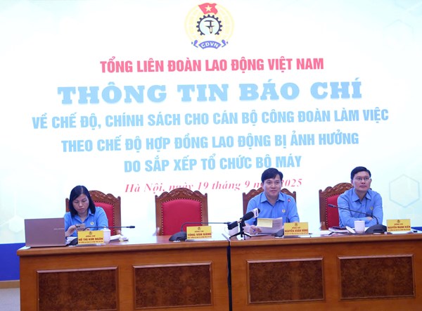 Hơn 400 tỷ đồng chi trả chế độ cho cán bộ Công đoàn chuyên trách làm việc theo chế độ hợp đồng
