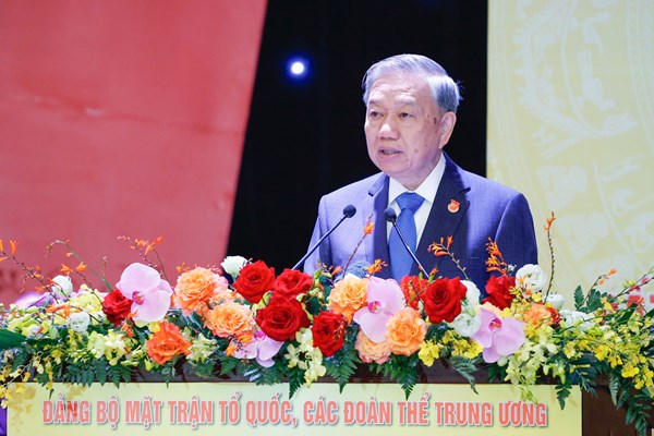 Tổng Bí thư Tô Lâm: Sức mạnh của Mặt trận chính là sức mạnh của lòng dân