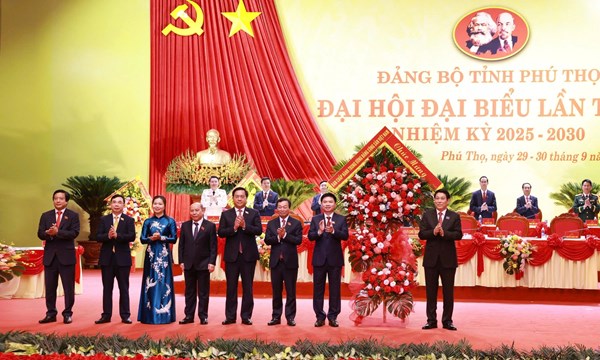 Đại hội đại biểu Đảng bộ tỉnh Phú Thọ: Đồng chí Trương Quốc Huy được chỉ định làm Bí thư Tỉnh ủy Phú Thọ nhiệm kỳ 2025-2030