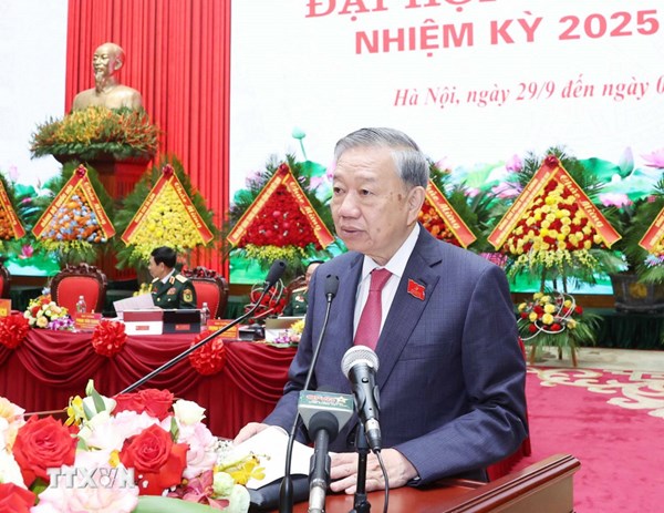 Tổng Bí thư Tô Lâm dự Bế mạc Đại hội Đảng bộ Quân đội lần thứ XII, nhiệm kỳ 2025 - 2030