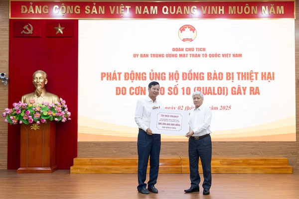 Thông tin số tài khoản tiếp nhận ủng hộ đồng bào bị thiệt hại do cơn bão số 10 (Bualoi) gây ra