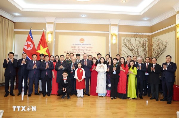 Tổng Bí thư Tô Lâm thăm Đại sứ quán Việt Nam tại Triều Tiên
