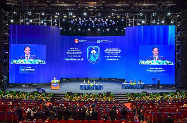 Thủ tướng kêu gọi các nước '5 đẩy mạnh' triển khai Công ước Hà Nội để 'không ai bị bỏ lại phía sau trong kỷ nguyên số'