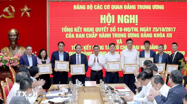 Đảng bộ các cơ quan Đảng TW tổng kết việc thực hiện Nghị quyết số 18-NQ/TW 