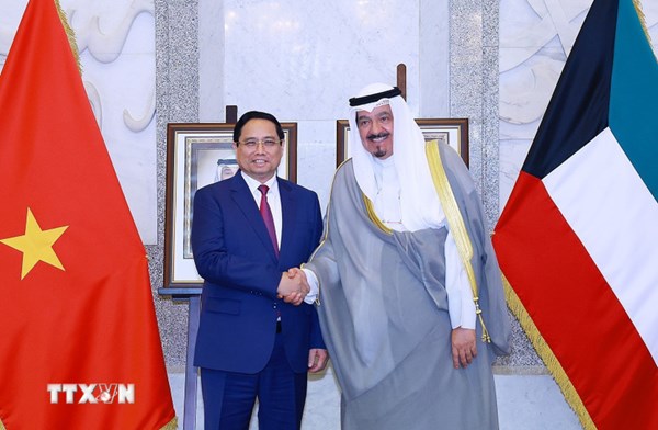 Thủ tướng Phạm Minh Chính hội đàm với Thủ tướng Kuwait: Nâng cấp quan hệ giữa Việt Nam và Kuwait lên Đối tác Chiến lược