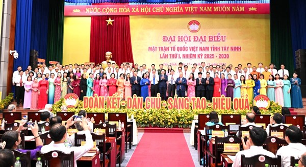 Đại hội đại biểu MTTQ Việt Nam tỉnh Tây Ninh lần thứ I, nhiệm kỳ 2025-2030 thành công tốt đẹp 
