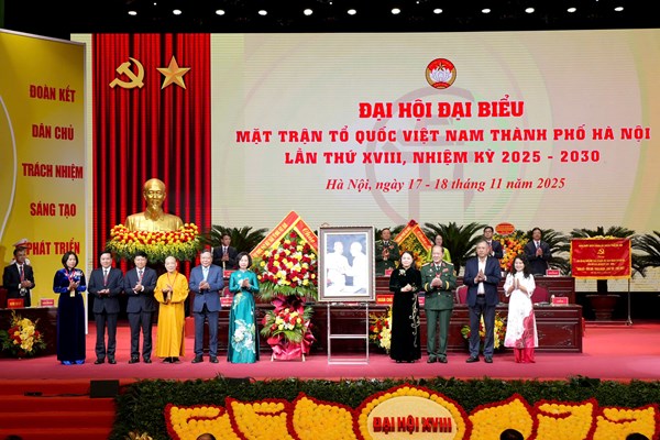 Đại hội đại biểu Mặt trận Tổ quốc Việt Nam TP Hà Nội lần thứ XVIII, nhiệm kỳ 2025-2030: “Đoàn kết - Dân chủ - Trách nhiệm - Sáng tạo - Phát triển”