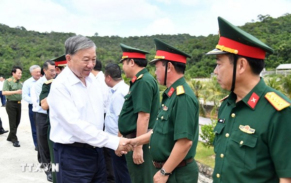 Tổng Bí thư Tô Lâm thăm, làm việc tại đặc khu Thổ Châu, tỉnh An Giang