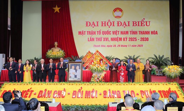 Phó Chủ tịch Hà Thị Nga dự Đại hội đại biểu MTTQ Việt Nam tỉnh Thanh Hóa lần thứ XVI, nhiệm kỳ 2025-2030