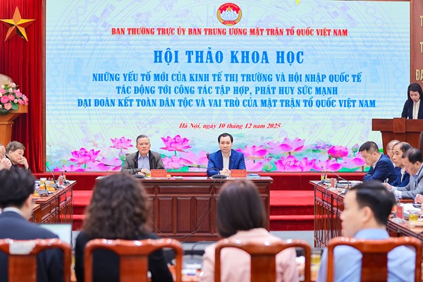 Vai trò của Mặt trận Tổ quốc Việt Nam trong nền kinh tế thị trường và hội nhập quốc tế trong giai đoạn hiện nay