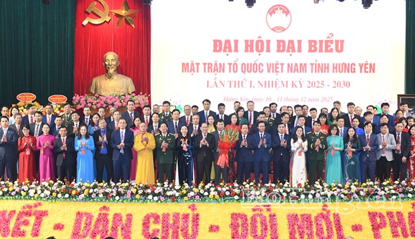 Phó Chủ tịch Hoàng Công Thủy dự Đại hội đại biểu MTTQ Việt Nam tỉnh Hưng Yên lần thứ I, nhiệm kỳ 2025 - 2030 