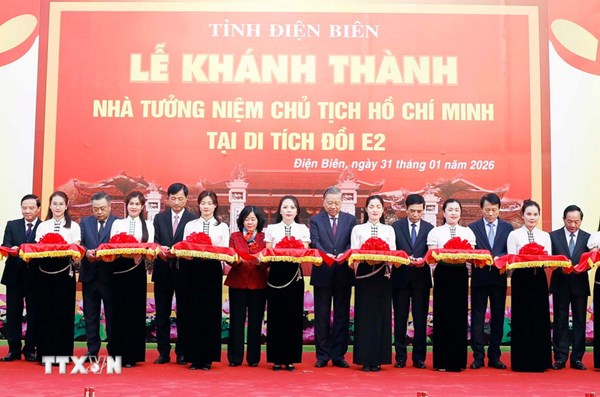 Tổng Bí thư dự khánh thành Nhà tưởng niệm Chủ tịch Hồ Chí Minh tại di tích đồi E2 