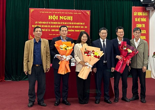 Bà Nguyễn Quỳnh Liên được 100% cử tri nơi cư trú nhất trí giới thiệu ứng cử đại biểu Quốc hội