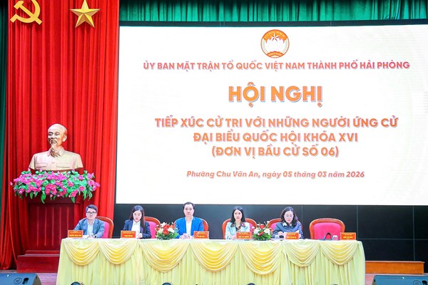 Ứng cử viên Đại biểu Quốc hội khóa XVI tại Hải Phòng: Cam kết "nghe dân nói, nói dân tin"