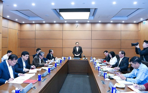 Chủ tịch Quốc hội Trần Thanh Mẫn chủ trì cuộc họp rà soát các công việc chuẩn bị cho Ngày bầu cử 15/3/2026