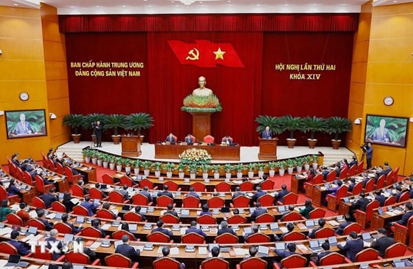 Thông cáo báo chí ngày làm việc thứ nhất Hội nghị Trung ương 2 khoá XIV