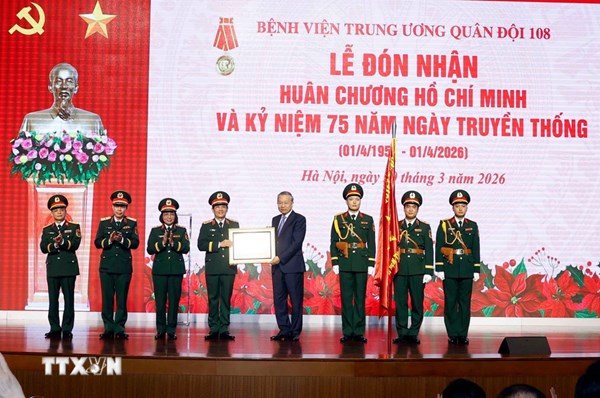 Tổng Bí thư Tô Lâm dự Lễ Kỷ niệm 75 năm Ngày truyền thống của Bệnh viện 108