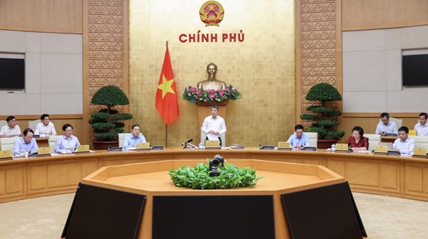 Thủ tướng Lê Minh Hưng chủ trì cuộc họp của Thường trực Đảng ủy Chính phủ và Thường trực Chính phủ