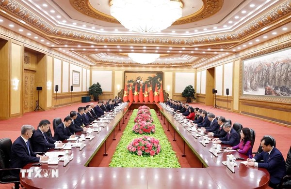 Tổng Bí thư, Chủ tịch nước Tô Lâm hội đàm với Tổng Bí thư, Chủ tịch Trung Quốc Tập Cận Bình