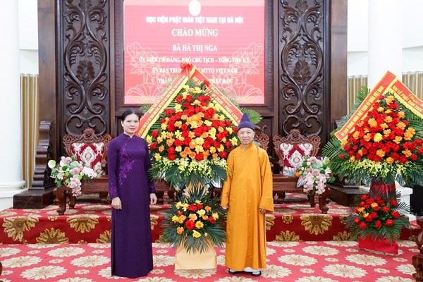 Giáo hội Phật giáo Việt Nam tiếp tục đồng hành cùng MTTQ Việt Nam thực hiện thắng lợi các mục tiêu phát triển đất nước trong kỷ nguyên mới