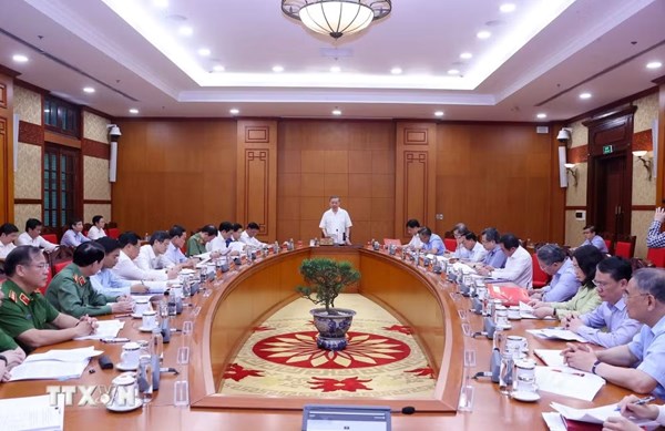 Tổng Bí thư, Chủ tịch nước chủ trì cuộc làm việc về Đề án Xây dựng xã hội trật tự, kỷ cương