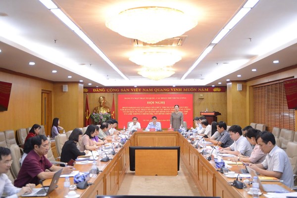 Tiếp tục sửa đổi, bổ sung các văn bản liên quan nhằm củng cố hoạt động của MTTQ, các tổ chức chính trị - xã hội 