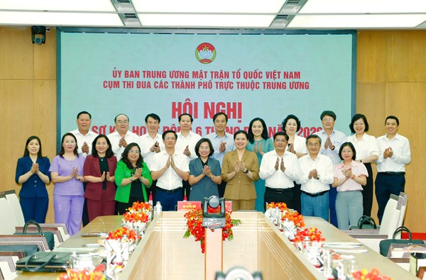 Cụm thi đua các thành phố trực thuộc Trung ương sơ kết công tác Mặt trận 6 tháng đầu năm 2026
