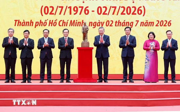 Tổng Bí thư, Chủ tịch nước Tô Lâm dự Lễ kỷ niệm 50 năm Ngày thành phố Sài Gòn-Gia Định vinh dự mang tên Chủ tịch Hồ Chí Minh 