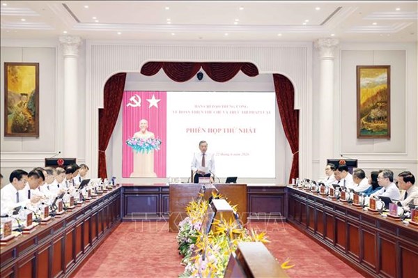 Kết luận của Tổng Bí thư, Chủ tịch nước tại Phiên họp Ban chỉ đạo Trung ương về hoàn thiện thể chế 