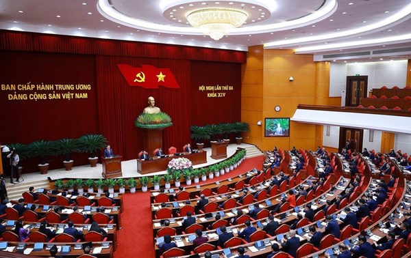 Hướng dẫn nghiên cứu, học tập, quán triệt, tuyên truyền, triển khai thực hiện Nghị quyết Hội nghị lần thứ ba Ban Chấp hành Trung ương Đảng khóa XIV