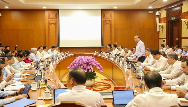 Thông báo Kết luận của đồng chí Tổng Bí thư, Chủ tịch nước Tô Lâm tại Phiên họp Ban Chỉ đạo Trung ương thực hiện Nghị quyết 57
