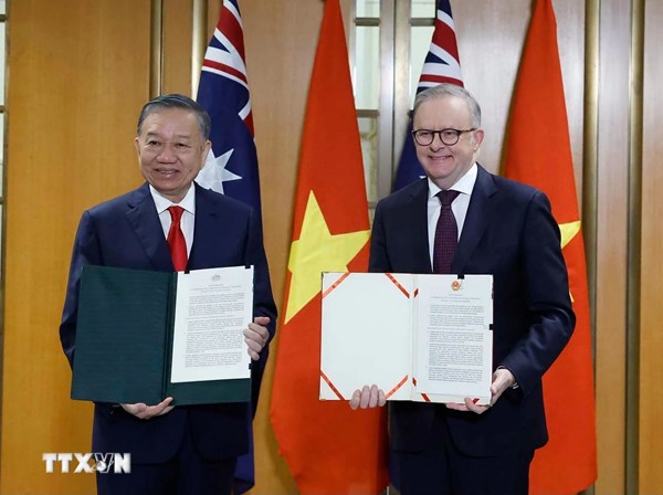 Tuyên bố chung về làm sâu sắc quan hệ Đối tác Chiến lược Toàn diện Việt Nam-Australia 