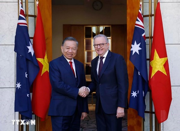 Tổng Bí thư, Chủ tịch nước Tô Lâm hội đàm với Thủ tướng Australia Anthony Albanese