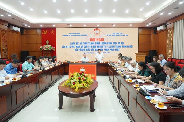 Nâng cao chất lượng phản biện xã hội của MTTQ và các tổ chức chính trị - xã hội đối với dự thảo văn bản quy phạm pháp luật