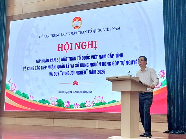 Nâng cao kiến thức, kỹ năng trong tiếp nhận, quản lý và sử dụng các nguồn quỹ, nguồn đóng góp tự nguyện