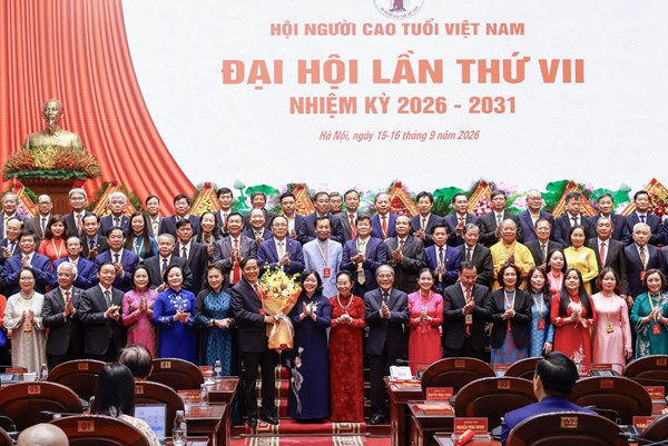 Chủ tịch Bùi Thị Minh Hoài dự Đại hội đại biểu toàn quốc Hội Người cao tuổi Việt Nam lần thứ VII, nhiệm kỳ 2026 - 2031