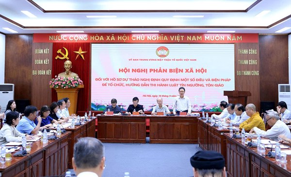 Bảo đảm quyền tự do tín ngưỡng, tôn giáo trong xây dựng Nghị định hướng dẫn thi hành Luật