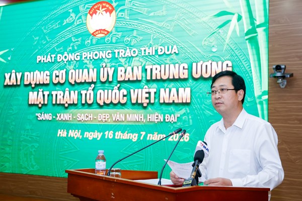 MTTQ Việt Nam thi đua thực hiện thắng lợi mục tiêu tăng trưởng bền vững “2 con số” giai đoạn 2026-2030