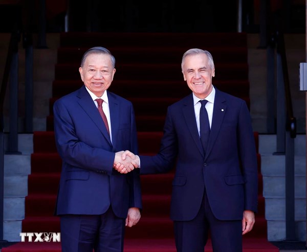 Tổng Bí thư, Chủ tịch nước Tô Lâm hội đàm với Thủ tướng Canada Mark Carney 